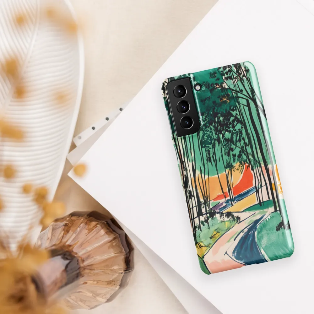 Winding Path Through the Forest | Phone Case |  S21 Plus | Snap Case | Glossy