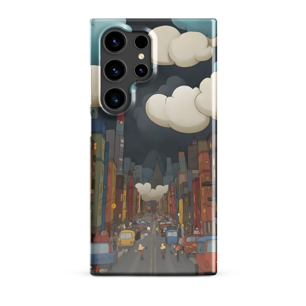 Urban Symphony: A City Awakens at Dusk | Phone Case |  S24 Ultra | Snap Case | Glossy