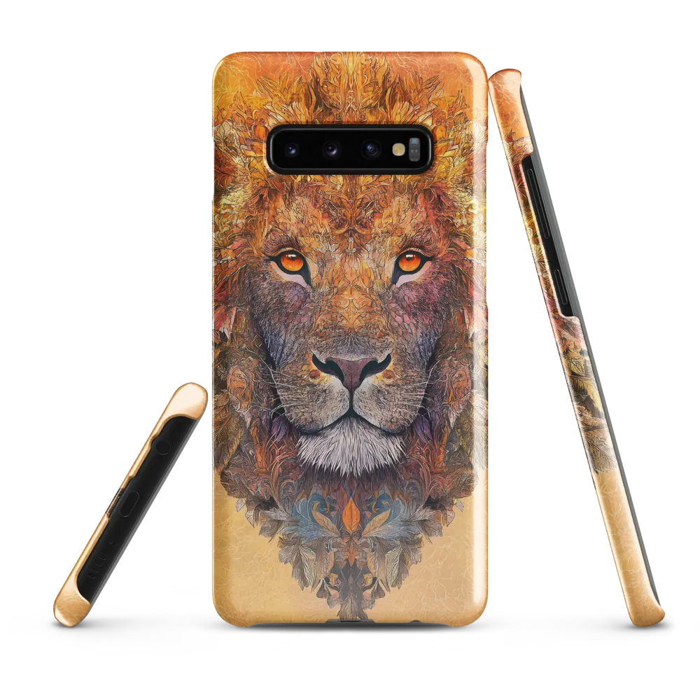 Royal Splendor: The Majestic Lion | Phone Case |  S10 Plus | Snap Case | Glossy