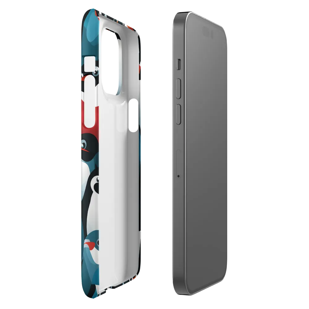 Penguin Parade | Phone Case |  14 Pro Max | Snap Case | Matte
