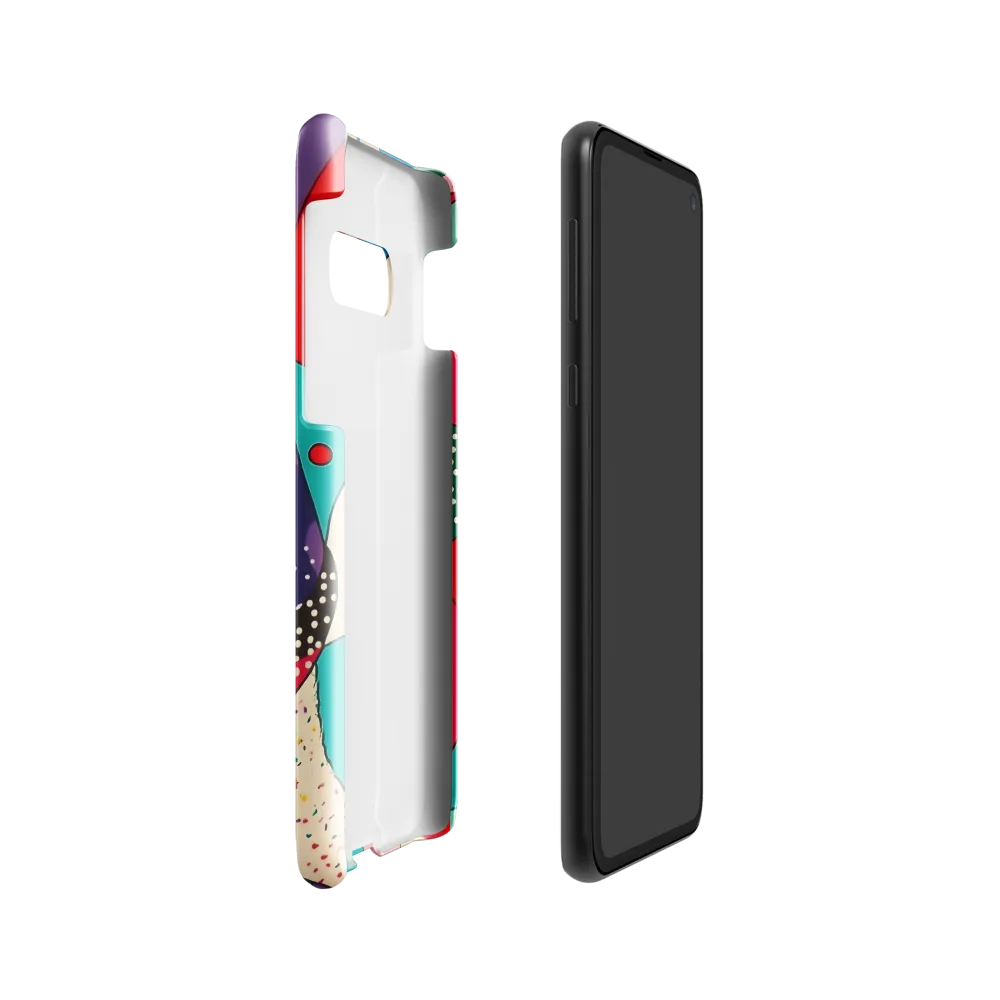 Playful Geometry in Color | Phone Case |  S10e | Snap Case | Glossy
