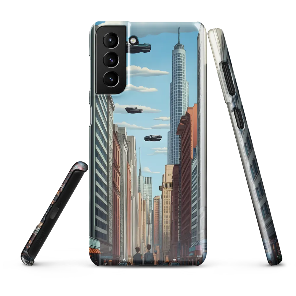 Futuristic Stroll through the Urban Skyline