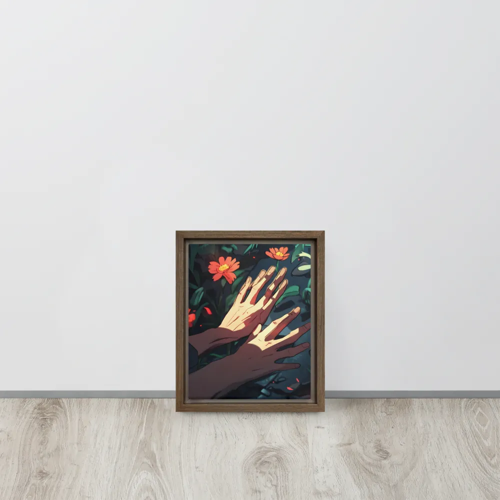 Whispers of Nature | Canvas with Brown Frame | 8″×10″