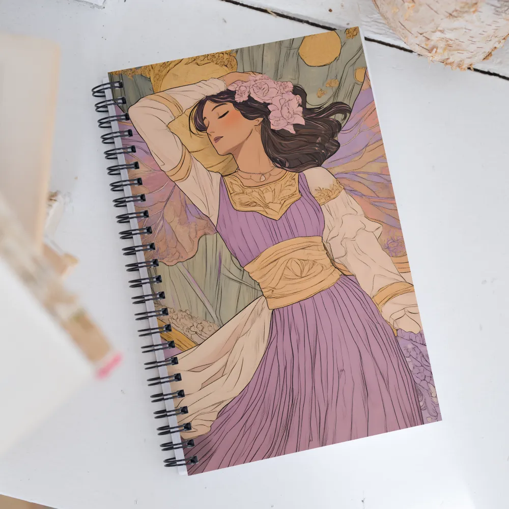 Whispers of Elegance | Spiral Notebook