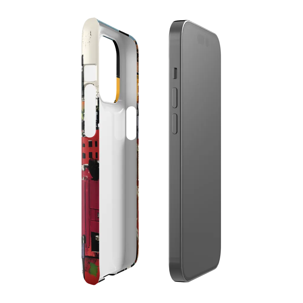 Urban Collage: A Vivid Cityscape | Phone Case |  14 Pro | Snap Case | Glossy