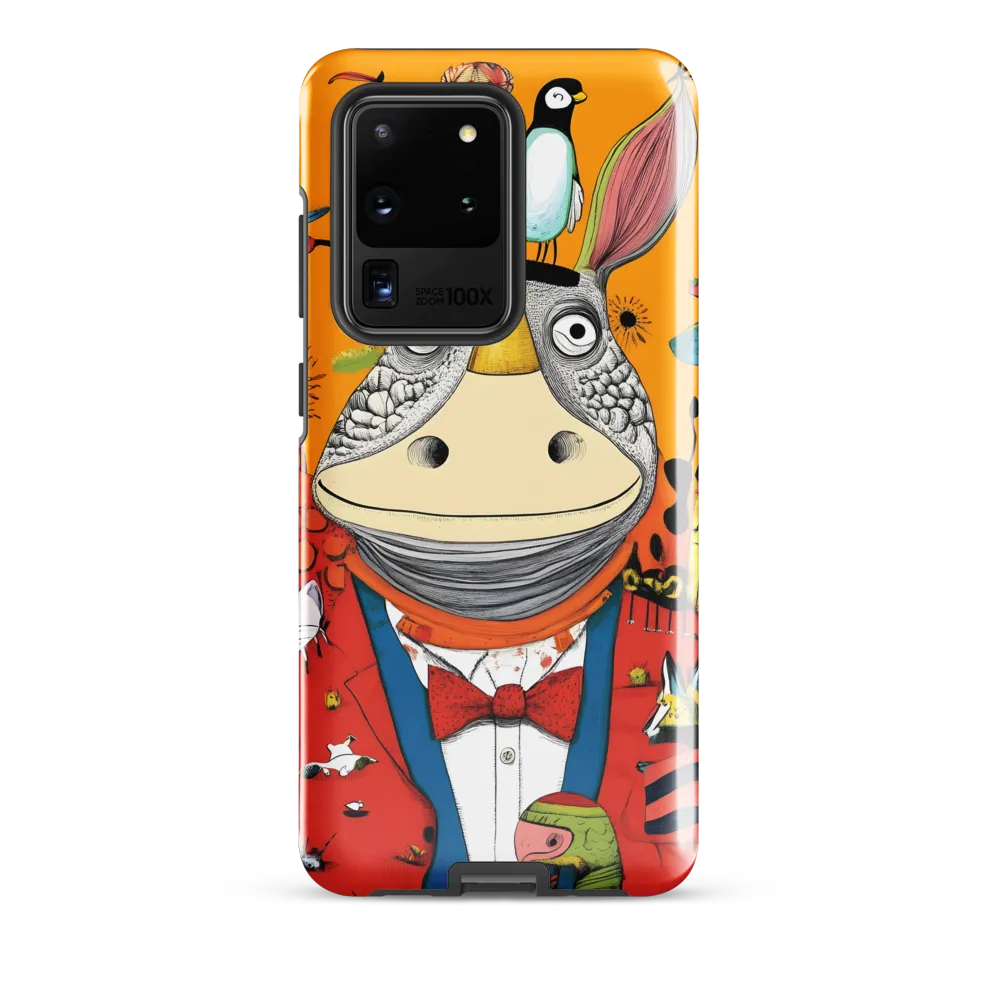 Whimsical Rhinoceros: A Playful Encounter