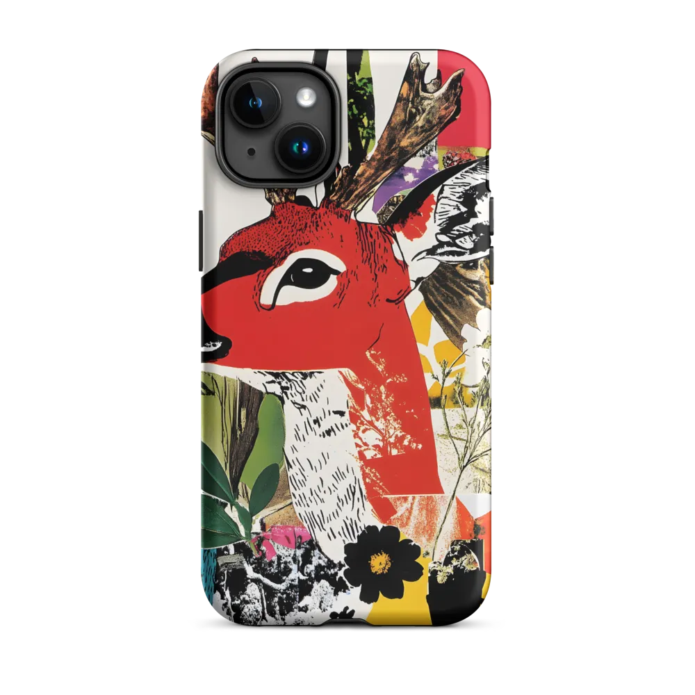 Vibrant Harmony: The Deer in Nature | Phone Case |  15 Plus | Tough Case | Matte