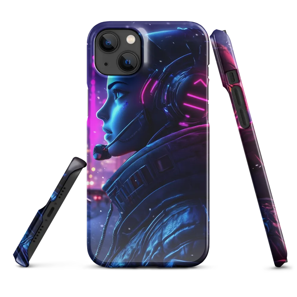 Dystopian Elegance: Cyberpunk Figure in Neon