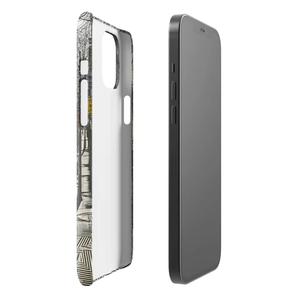 Urban Solitude: A Geometric Journey | Phone Case |  12 Pro Max | Snap Case | Glossy