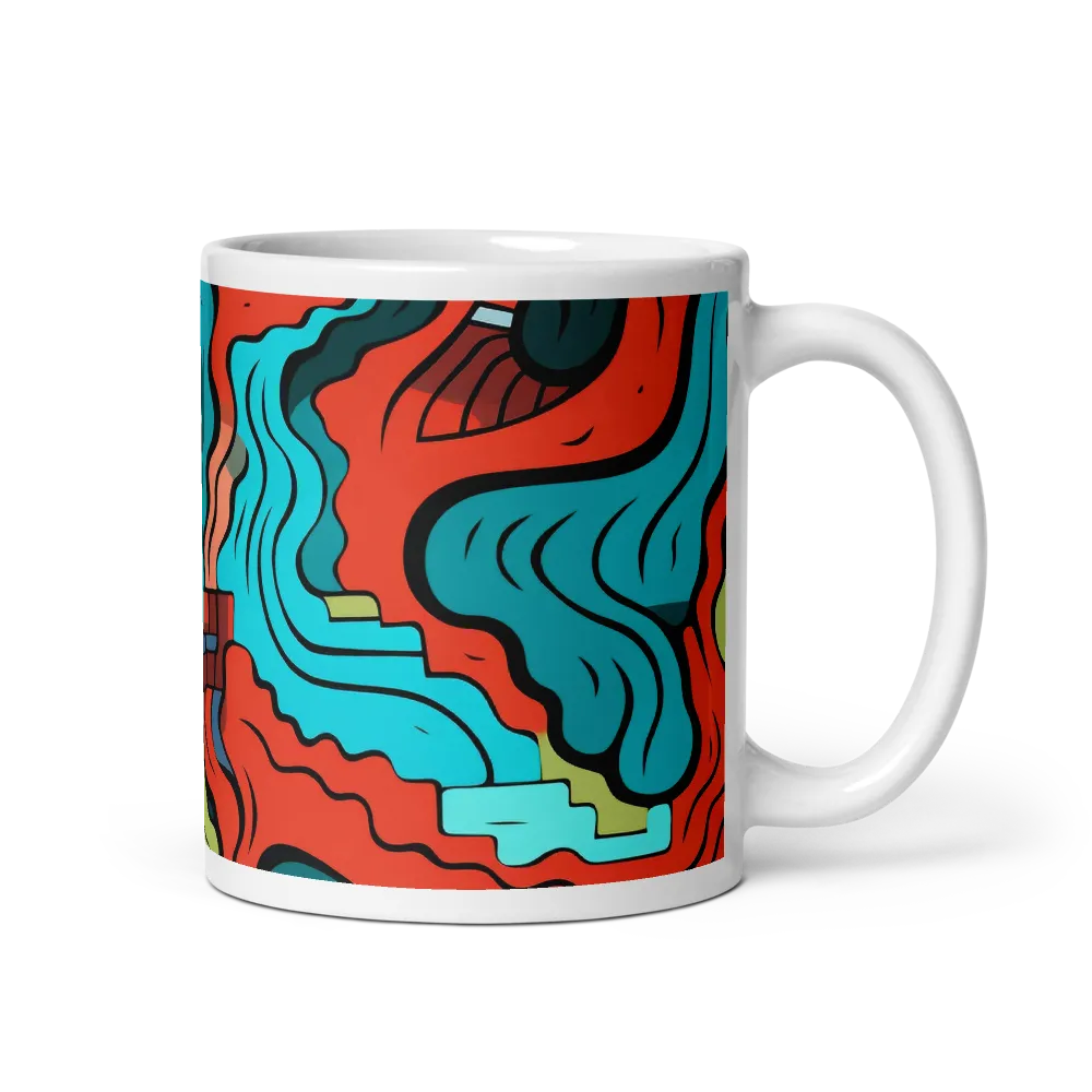 Flow of Color | Mug with White inside | 11 oz