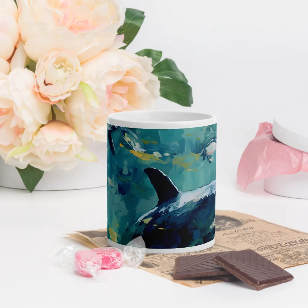 Harmony of the Ocean: Whales in Motion | Mugs | Multiple Sizes & Colors