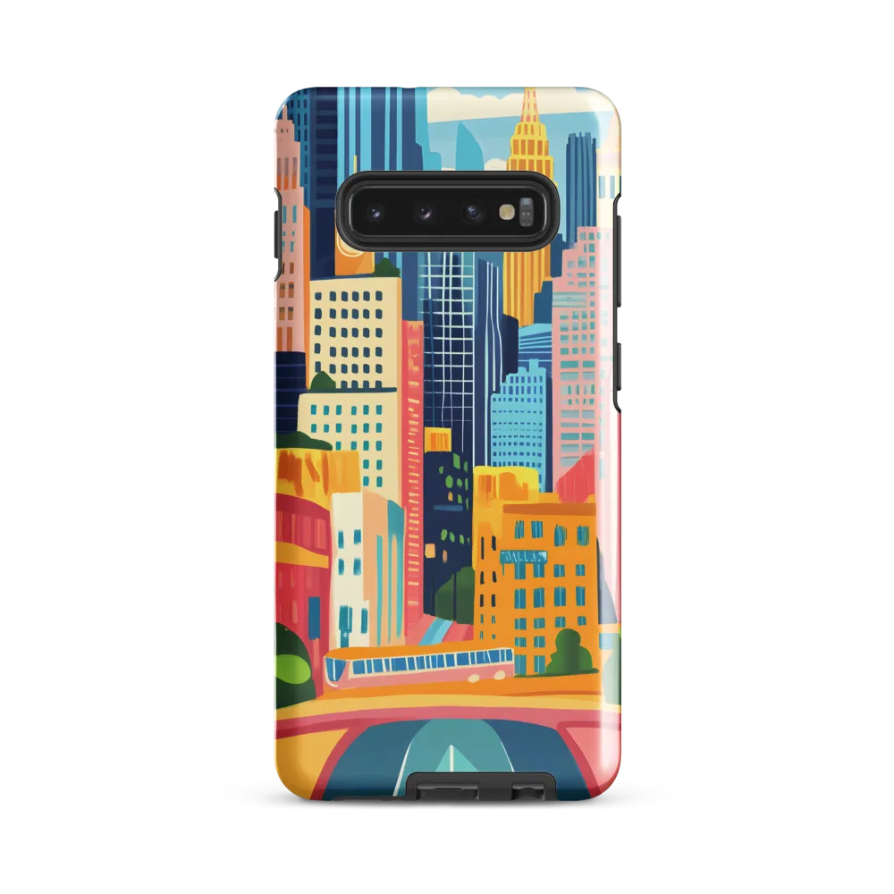 Energetic Cityscape | Phone Case |  S10 Plus | Tough Case | Glossy