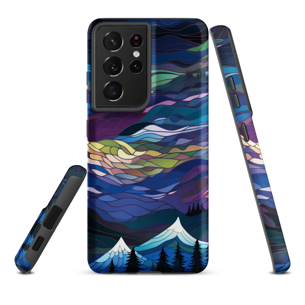 Twilight Peaks: An Abstract Mountain Landscape