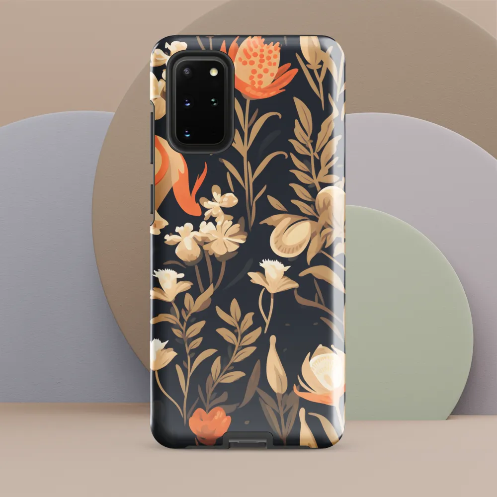 Floral Harmony: A Dance in the Dark