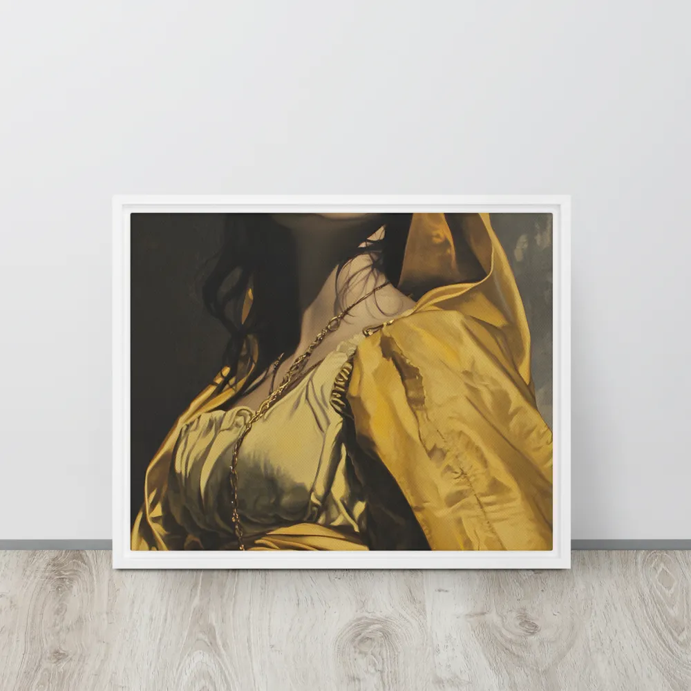Veiled Confidence | Canvas with White Frame | 16″×20″