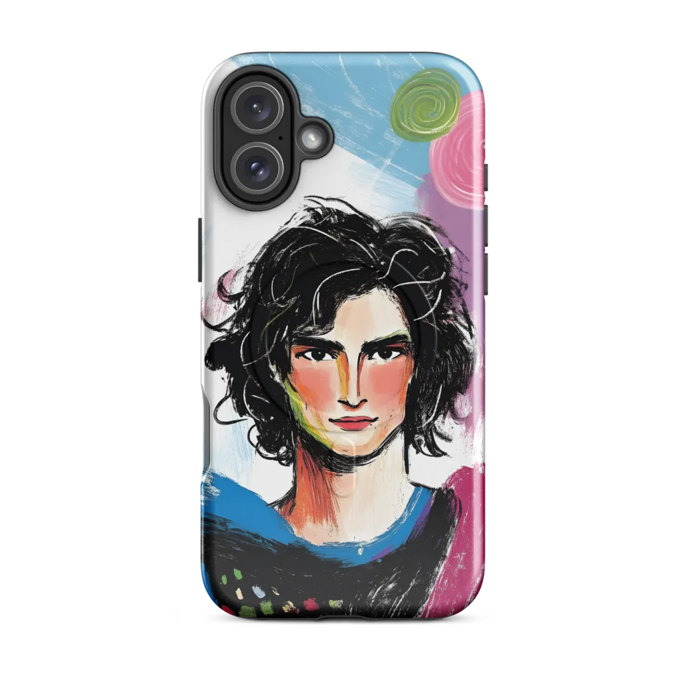 Vibrant Portrait of Youth | Phone Case |  16 Plus | MagSafe® Tough Case | Glossy