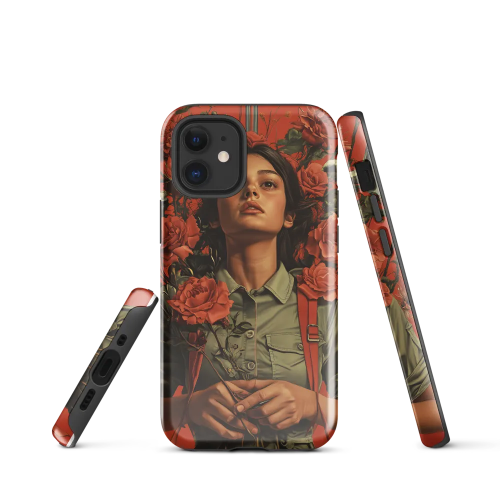 Harmony and Strength: A Portrait Among Roses