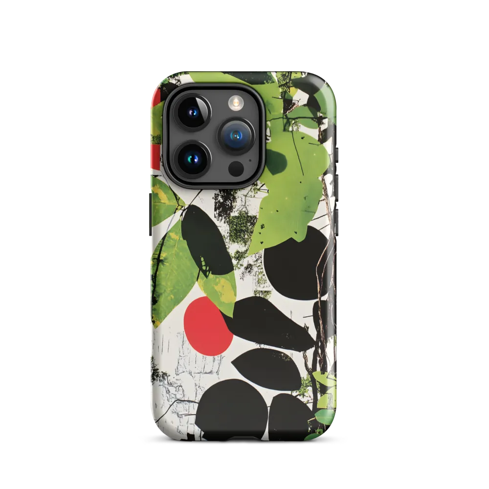 Nature's Geometry: A Contemporary Collage | Phone Case |  15 Pro | Tough Case | Glossy