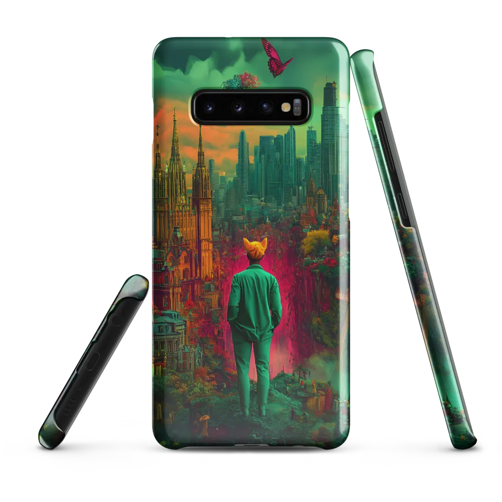 Journey Through a Surreal Cityscape | Phone Case |  S10 Plus | Snap Case | Glossy