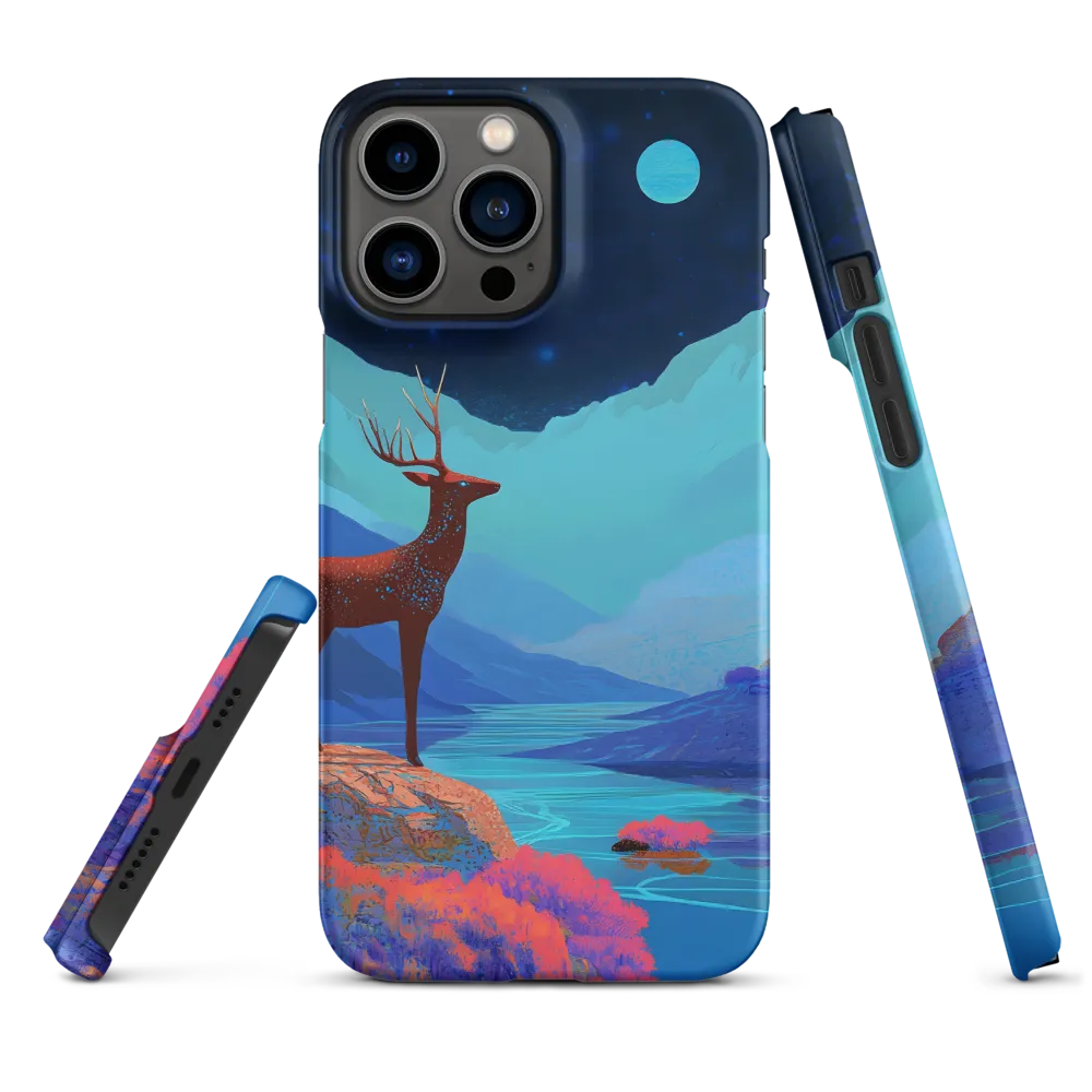Cosmic Serenity: The Starlit Stag | Phone Case |  13 Pro Max | Snap Case | Matte