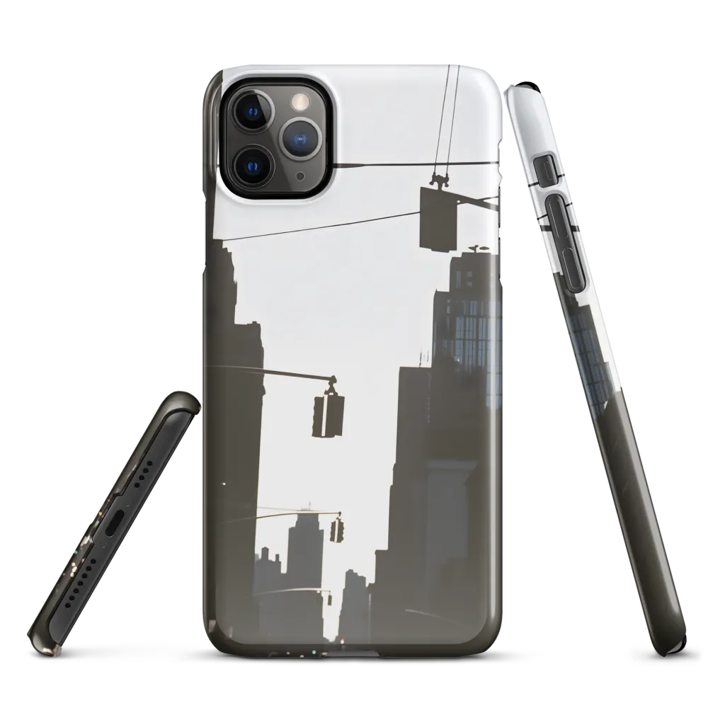 Silhouetted Serenity in Urban Light | Phone Case |  11 Pro Max | Snap Case | Glossy