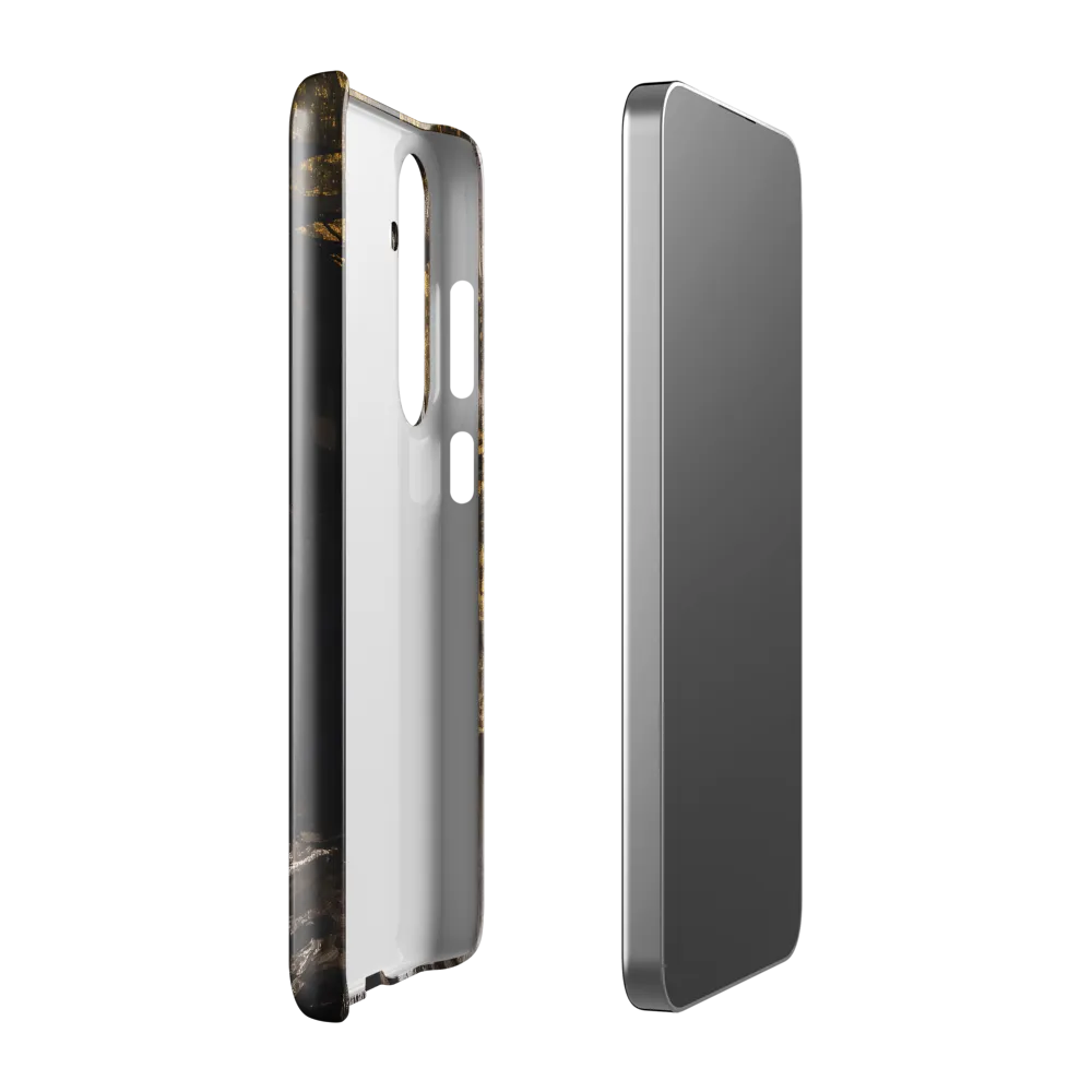Golden Elegance: A Modern Profile Portrait