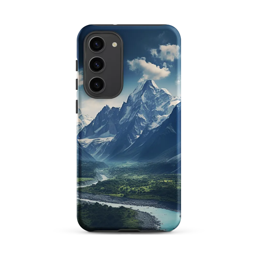 Majestic Serenity: A Landscape of Mountains and Rivers | Phone Case |  S23 Plus | Tough Case | Matte