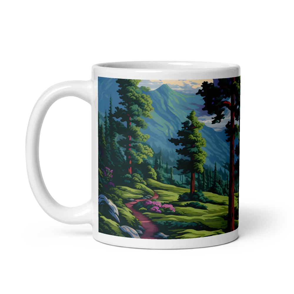 Serenity in Nature: A Lush Landscape | Mug with White inside | 11 oz