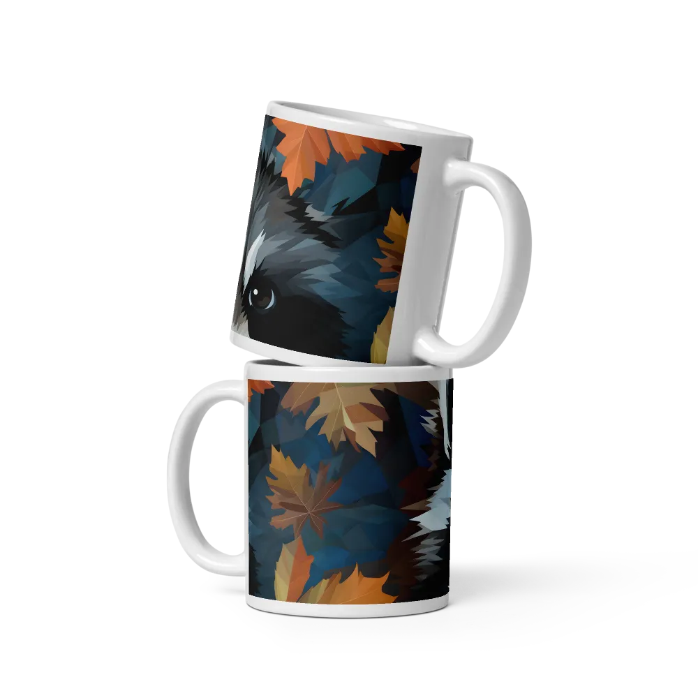 Whispers of Autumn: The Raccoon's Gaze | Mugs | Multiple Sizes & Colors