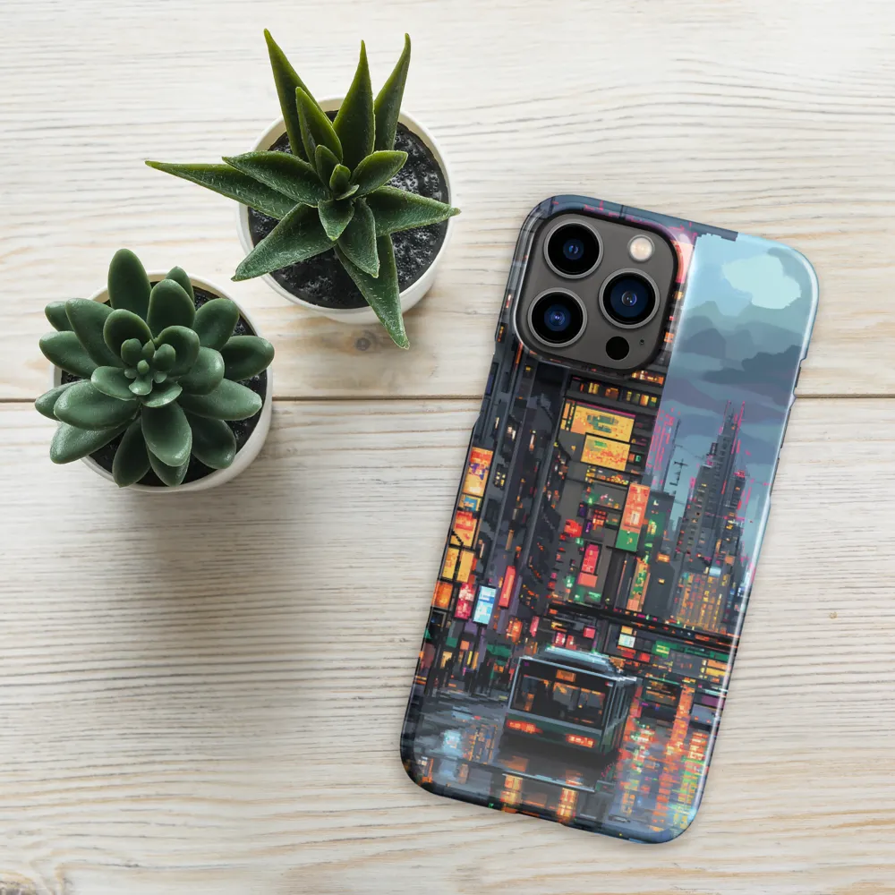 Neon Dreams: A Pixelated Urban Night