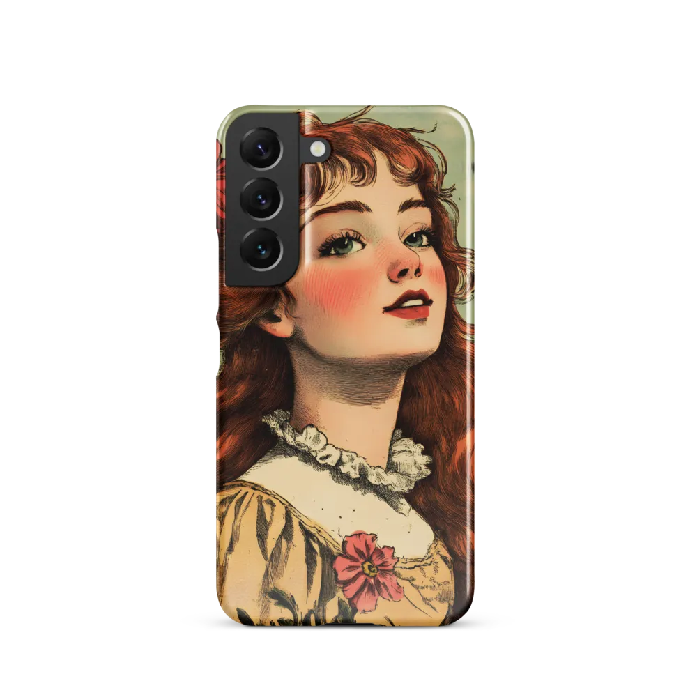 Whimsical Portrait of a Flower-Adorned Girl
