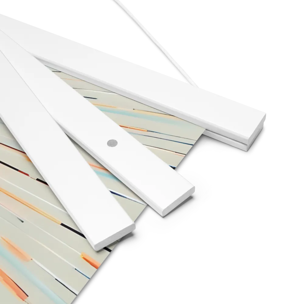 Radiant Reflection: An Abstract Journey of Thought | Poster With White Wood Hanger | 18″×18″