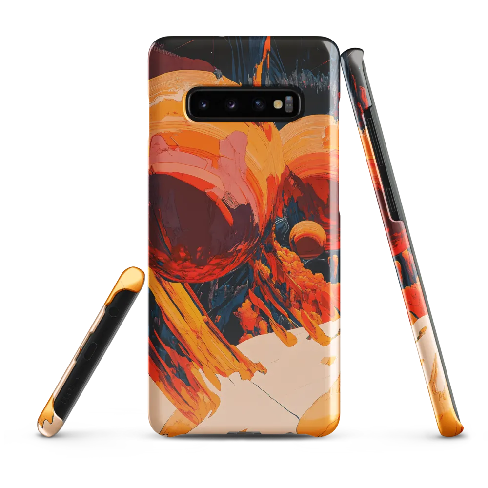 Celestial Fusion: A Cosmic Encounter | Phone Case |  S10 Plus | Snap Case | Glossy