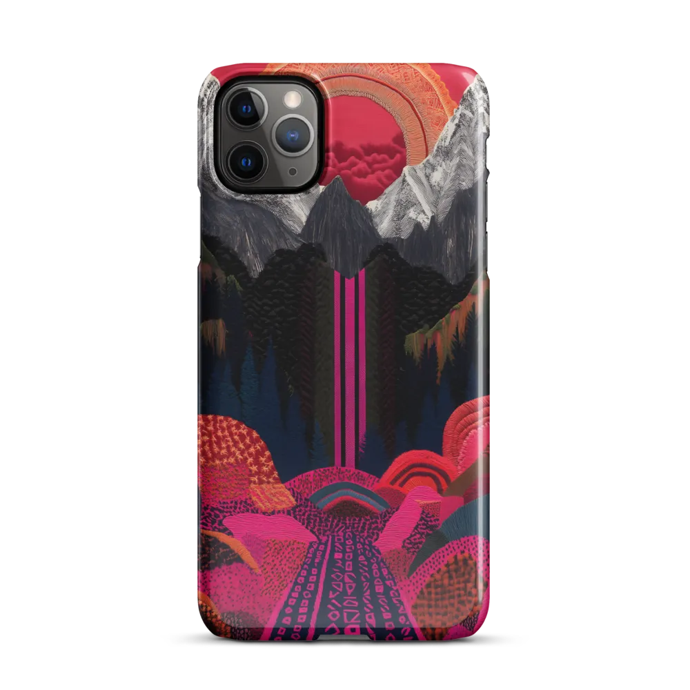 Ethereal Cascade: A Surreal Landscape | Phone Case |  11 Pro Max | Snap Case | Glossy