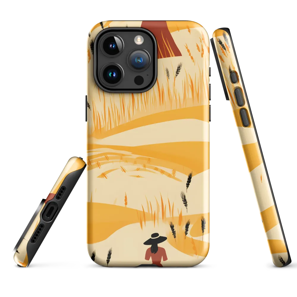 Embracing the Fields: A Floral Journey | Phone Case |  15 Pro Max | Tough Case | Glossy