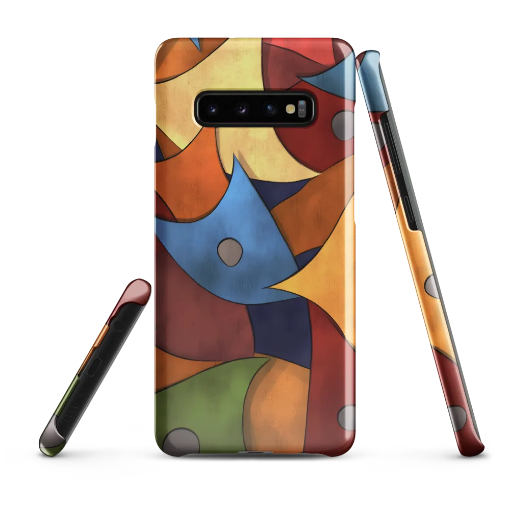 Vibrant Interplay of Shapes | Phone Case |  S10 Plus | Snap Case | Glossy