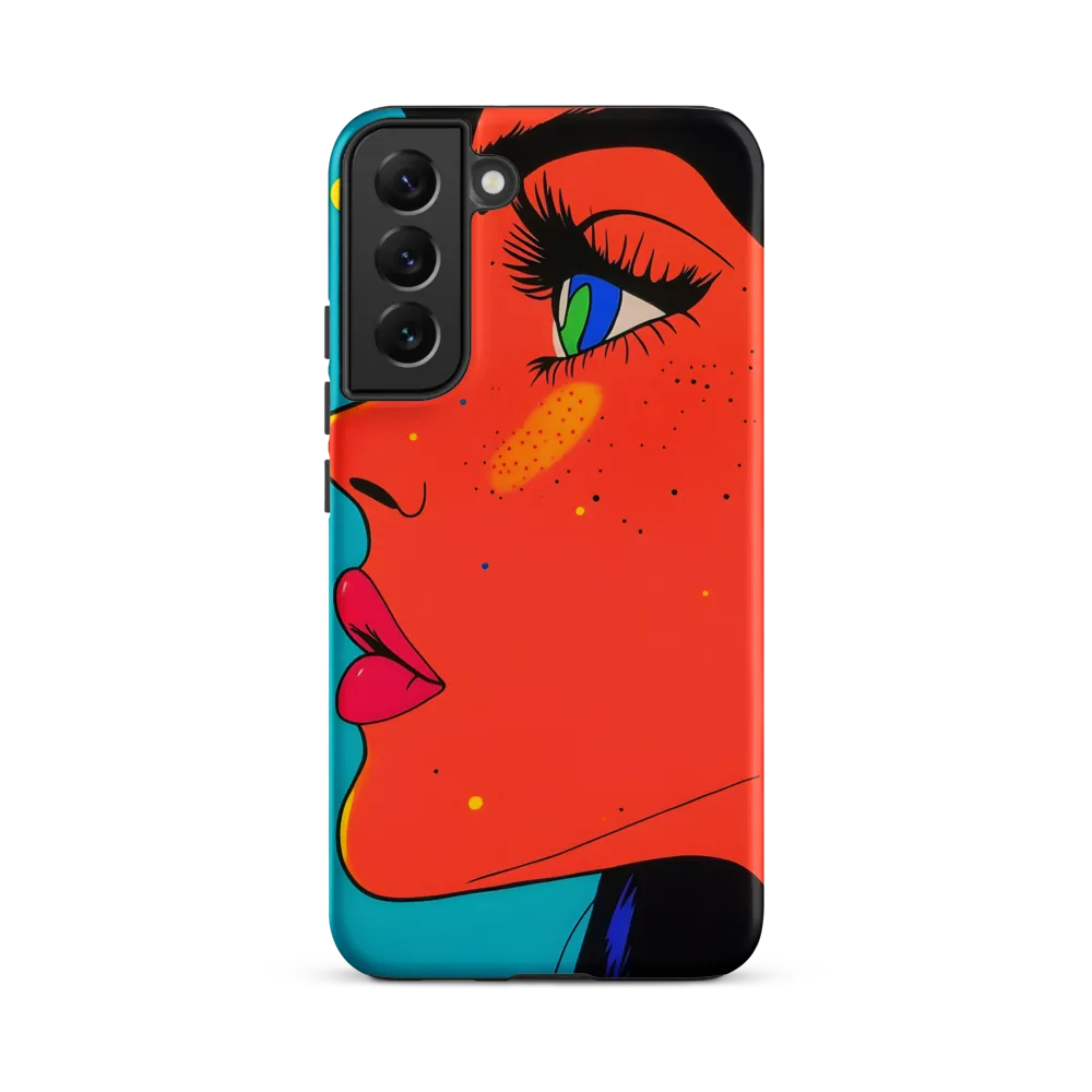 Vibrant Feminine Profile in Pop Art
