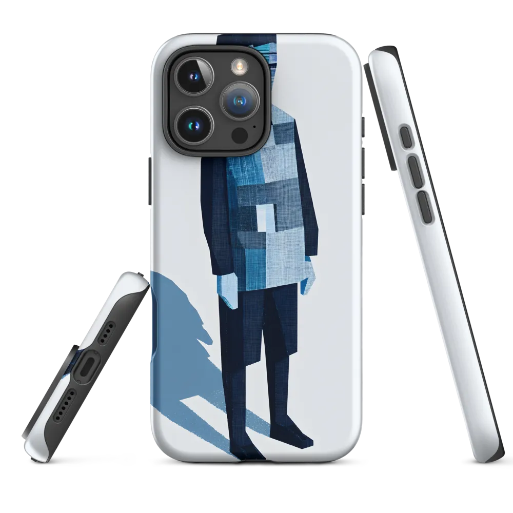 Patchwork Figure in Blue