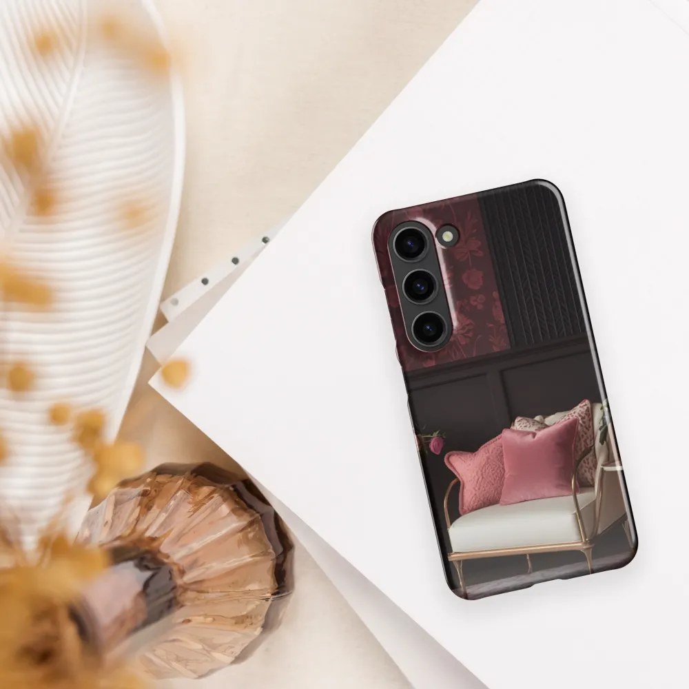 Elegance in Contrast: A Modern Interior Design | Phone Case |  S23 | Snap Case | Glossy