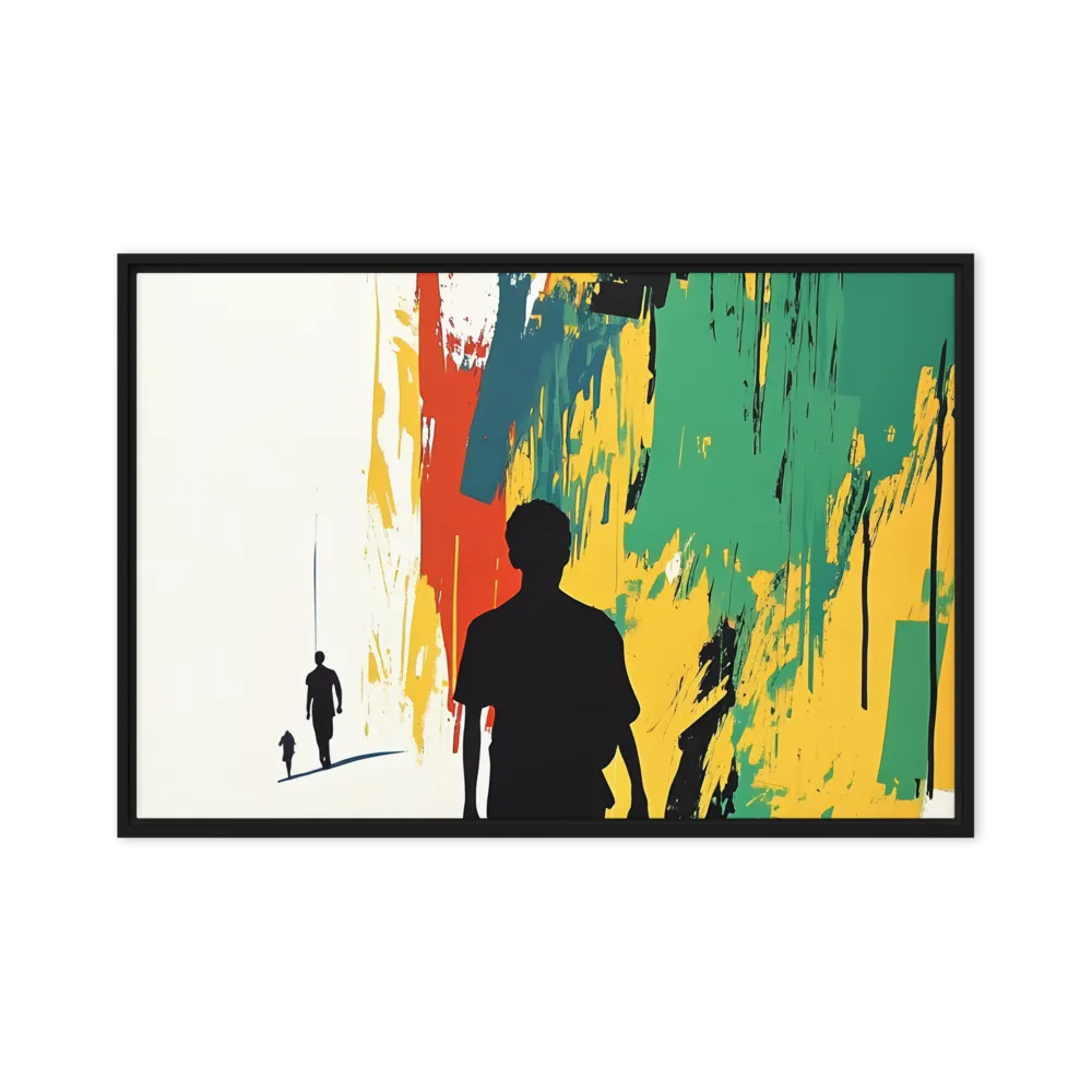 Journey of Silhouettes | Canvas with Black Frame | 20″×30″
