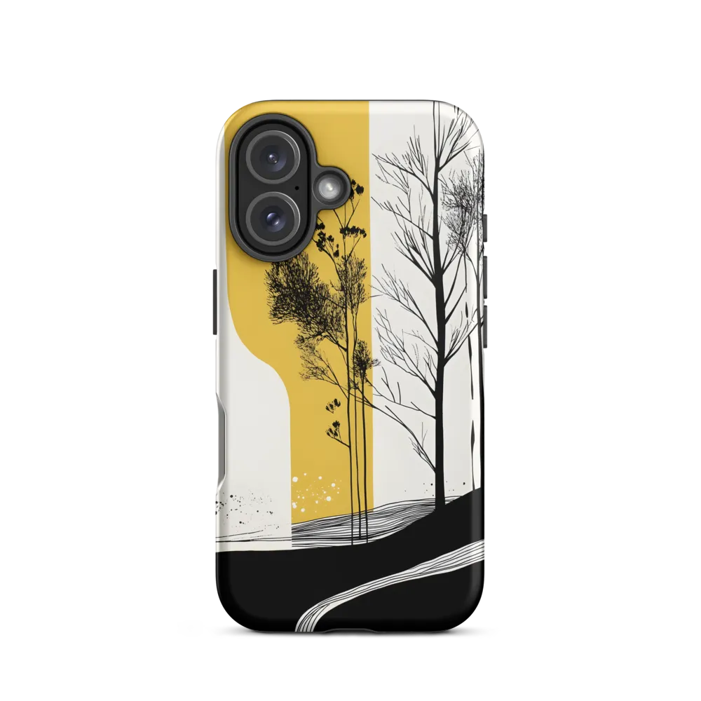 Whispers of Nature: An Abstract Landscape | Phone Case