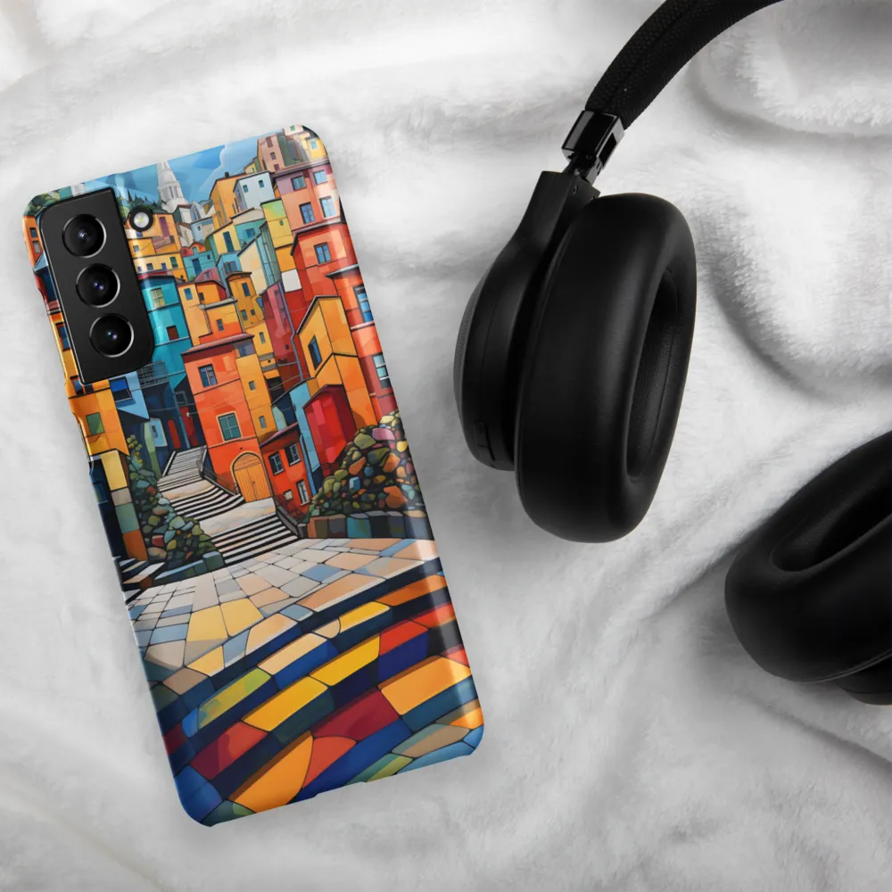 Vibrant Village: A Cubist Journey