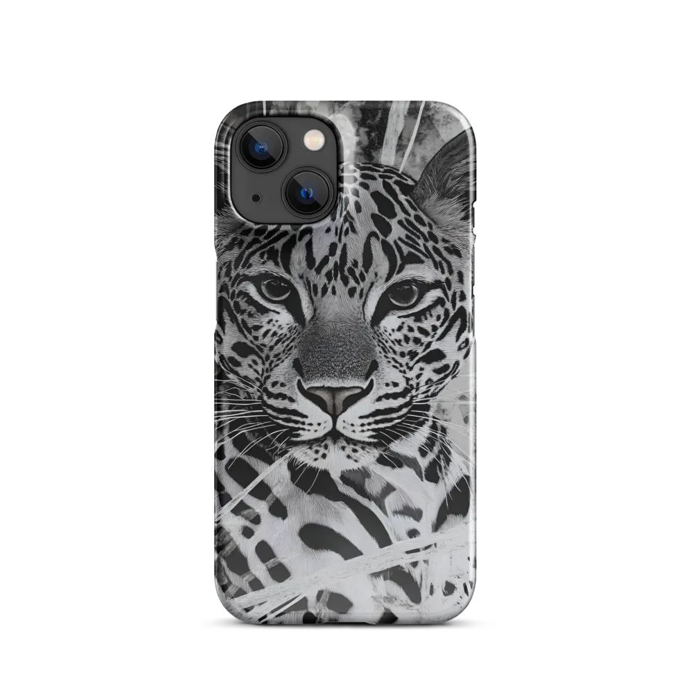 Majestic Gaze: The Leopard's Portrait | Phone Case |  14 | Snap Case | Glossy