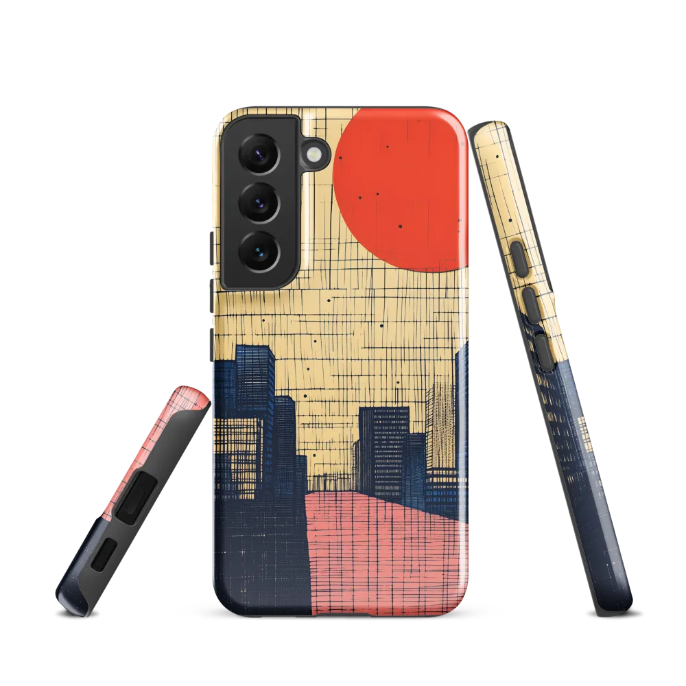 Urban Echoes: A Minimalist Cityscape