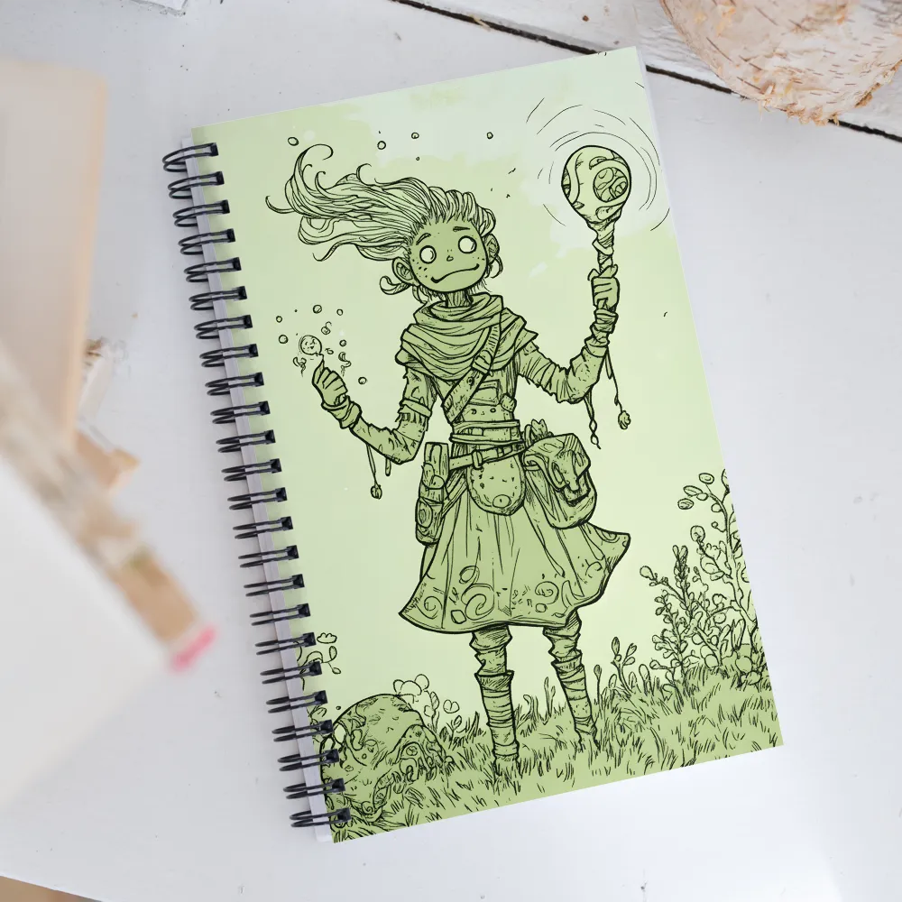 The Enigmatic Sorcerer | Spiral Notebook