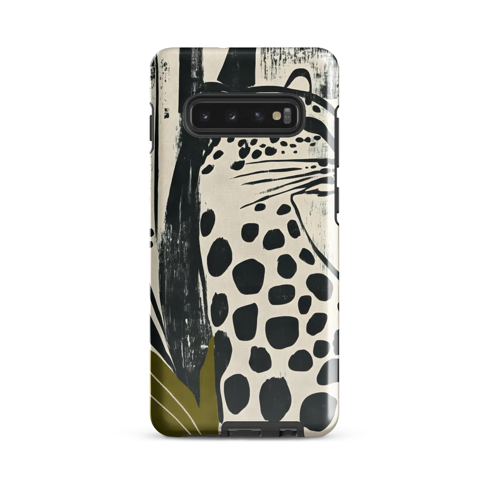 Leopard in Silhouette: A Modern Appeal | Phone Case |  S10 Plus | Tough Case | Glossy