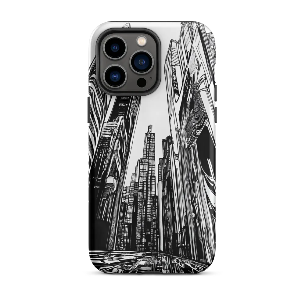 Urban Echoes: A Line Art Journey