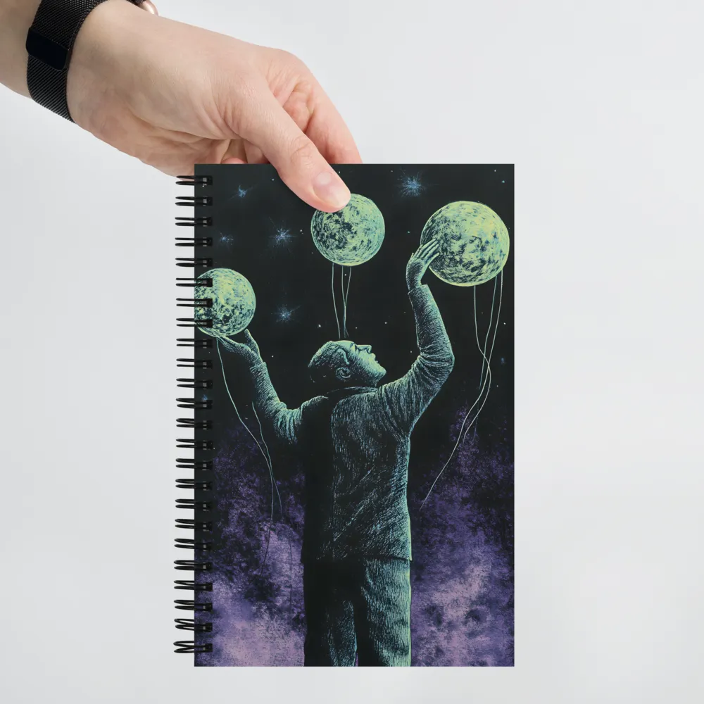 Reaching for the Moons | Spiral Notebook