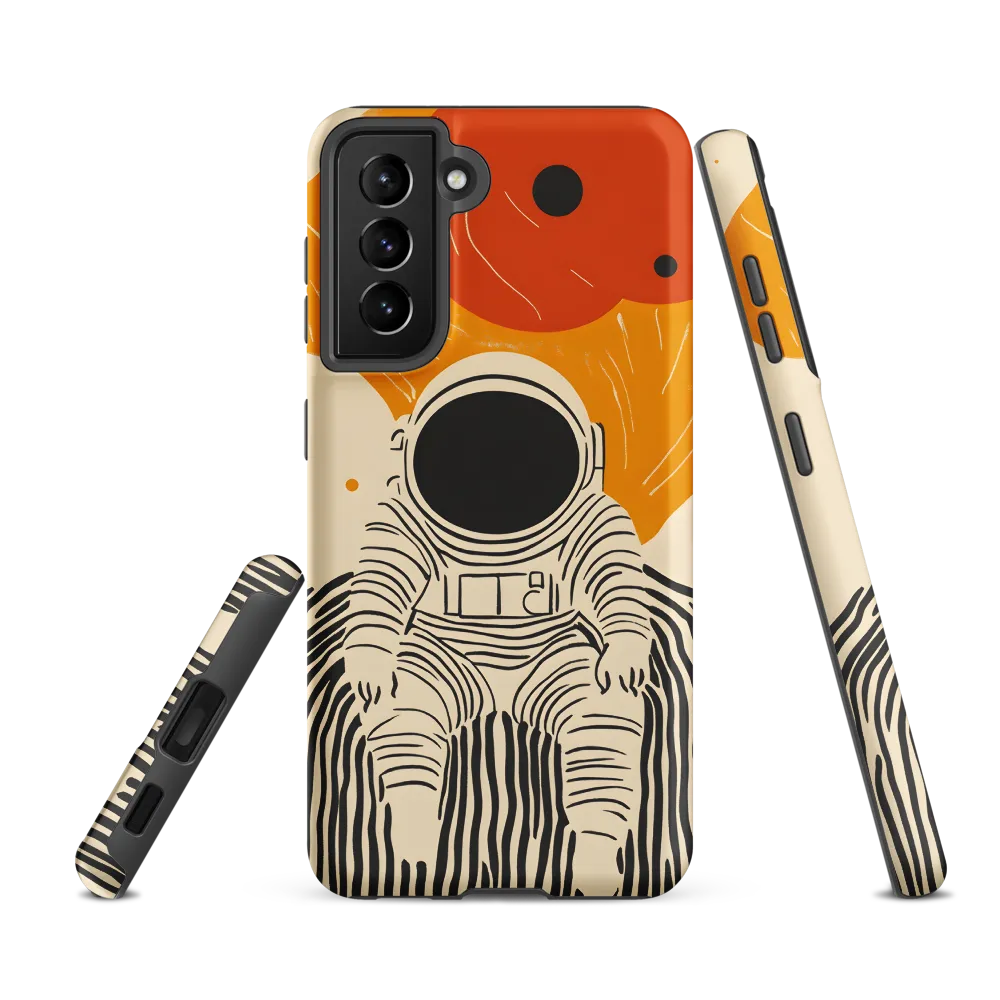 Astronaut in Cosmic Thoughts | Phone Case |  S21 FE | Tough Case | Matte