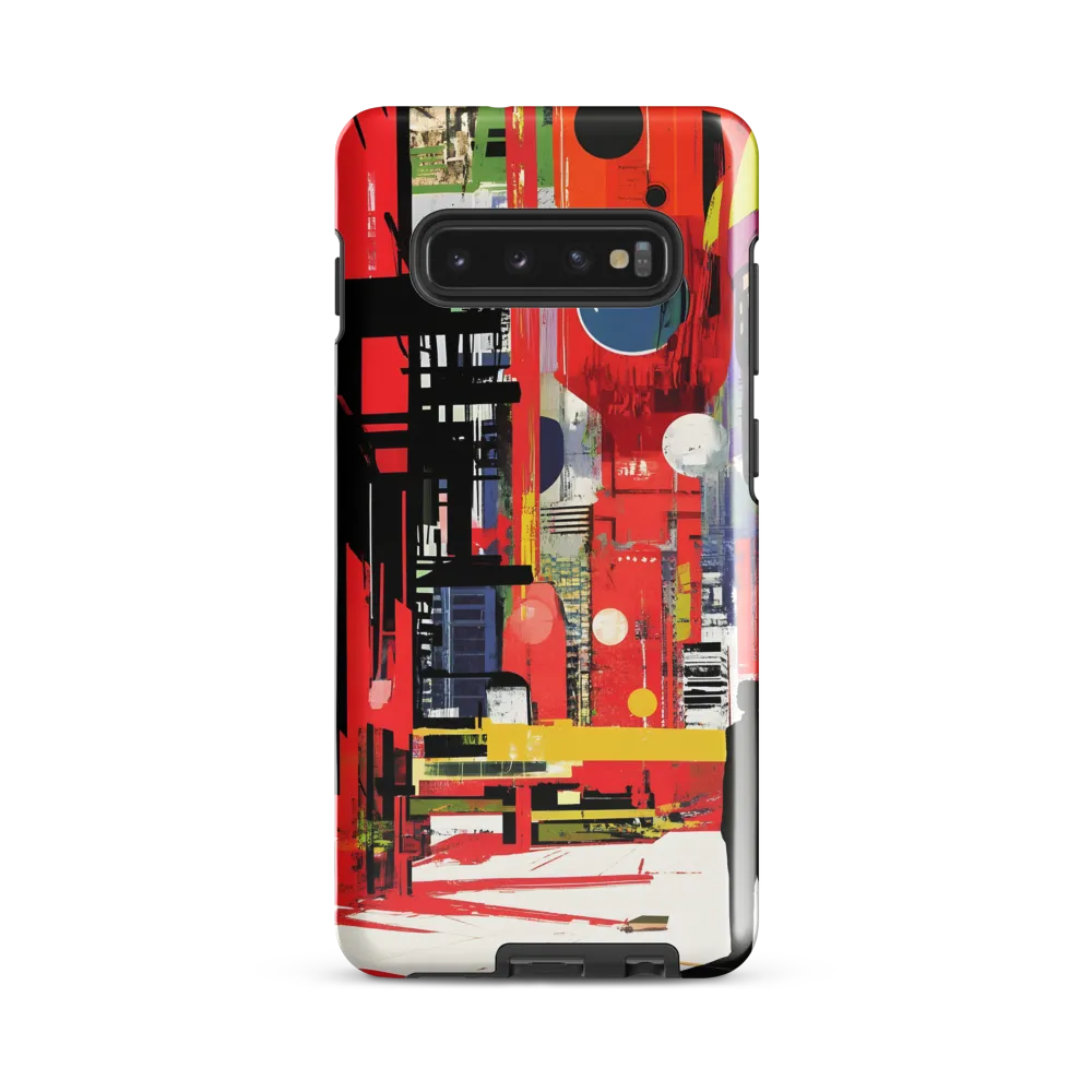 Urban Echoes: A Futuristic Reverie | Phone Case |  S10 Plus | Tough Case | Glossy